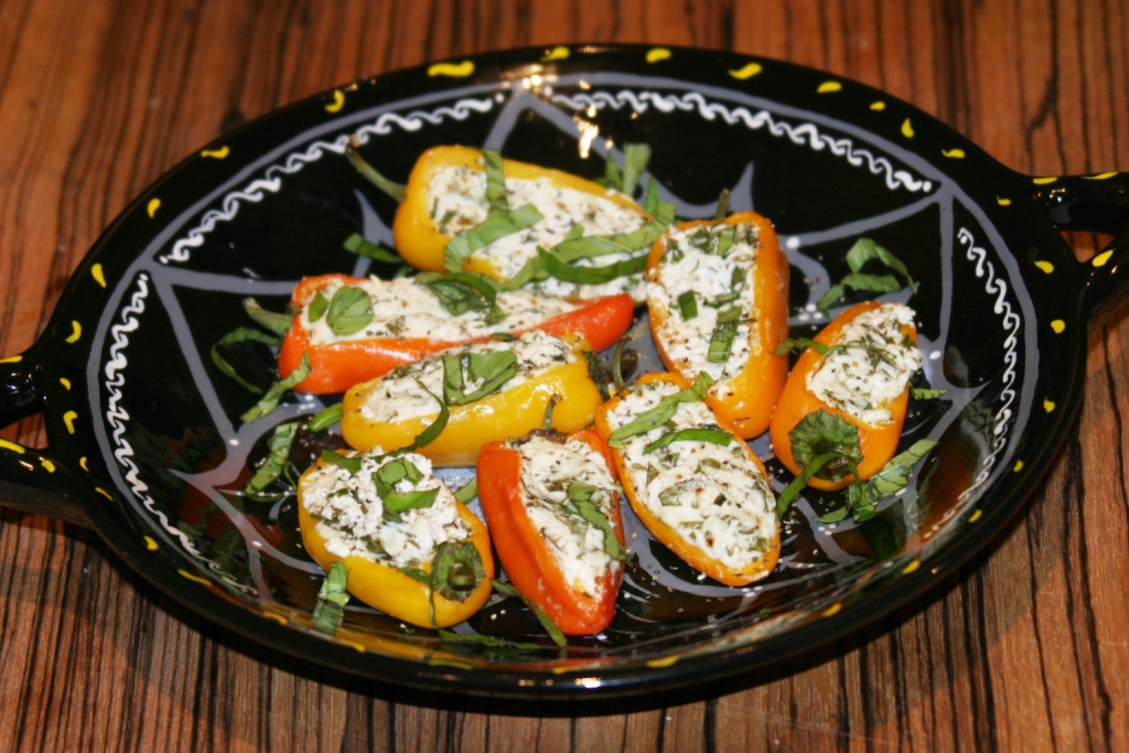 Menu Musings of a Modern American Mom Herbed Goat Cheese Stuffed Mini