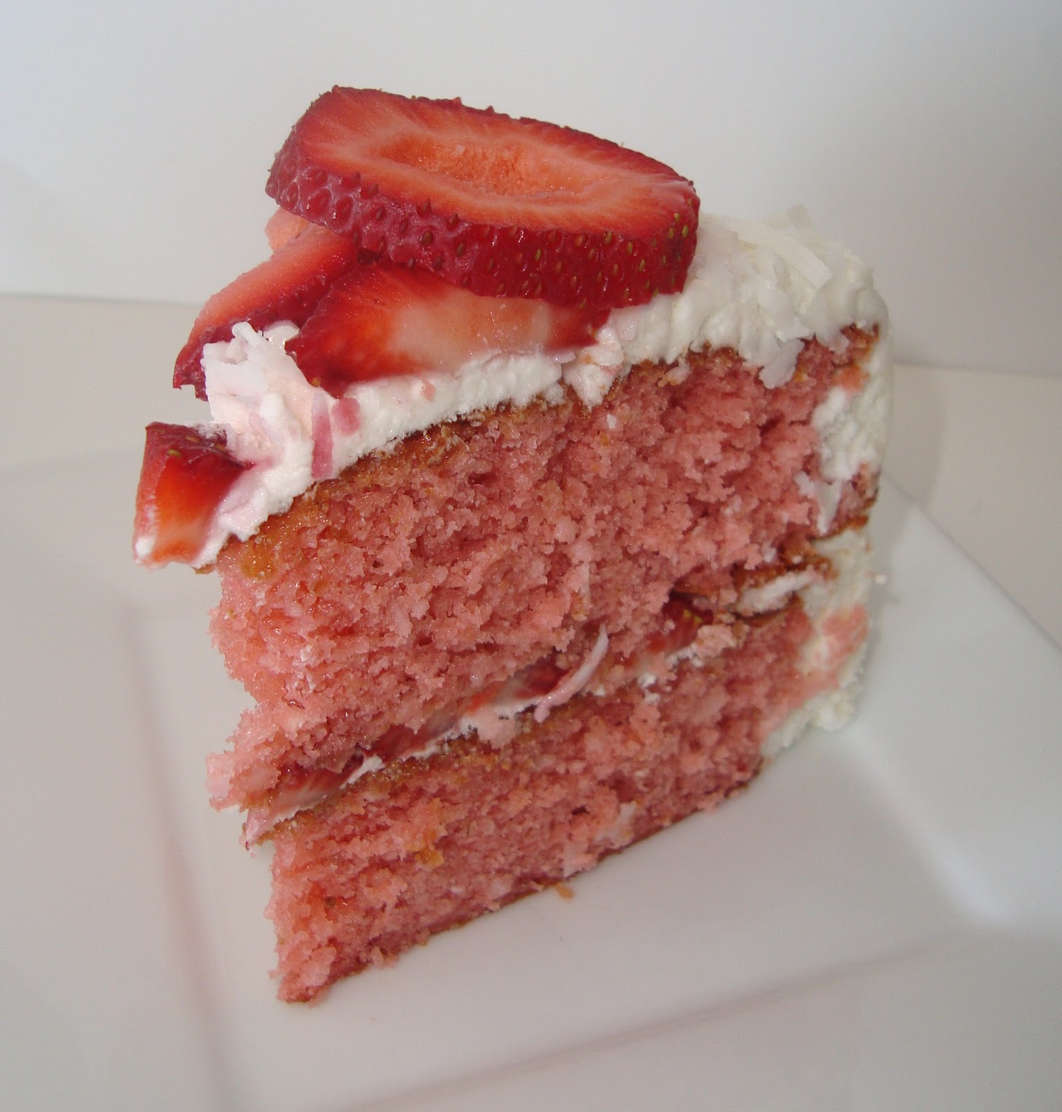 Summery Strawberry Coconut Cake Dip it in Chocolate