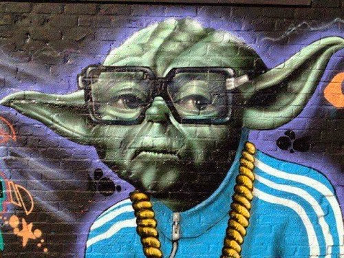 Graffiti de Yoda Graffiti de Yoda
