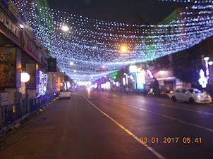 Beautifully lit "Park Street" early in the morning.