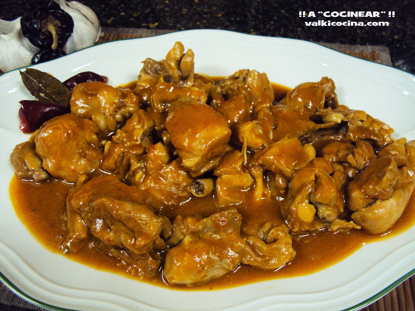 POLLO DE CORRAL EN SALSA ( GUISADO EN OLLA RÁPIDA ) ¡¡A COCINEAR