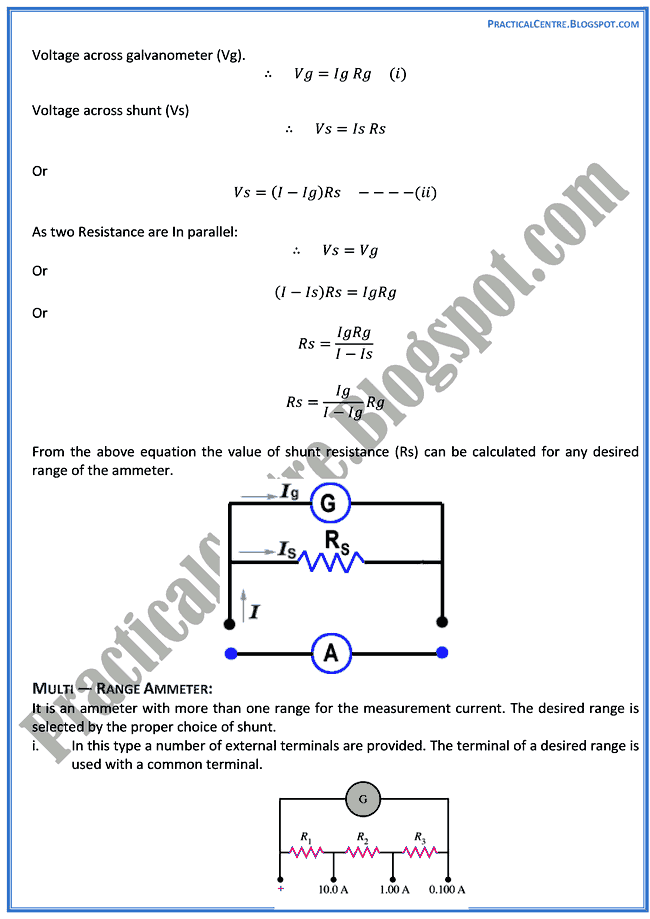 electrical-measuring-instruments-theory-notes-physics-12th