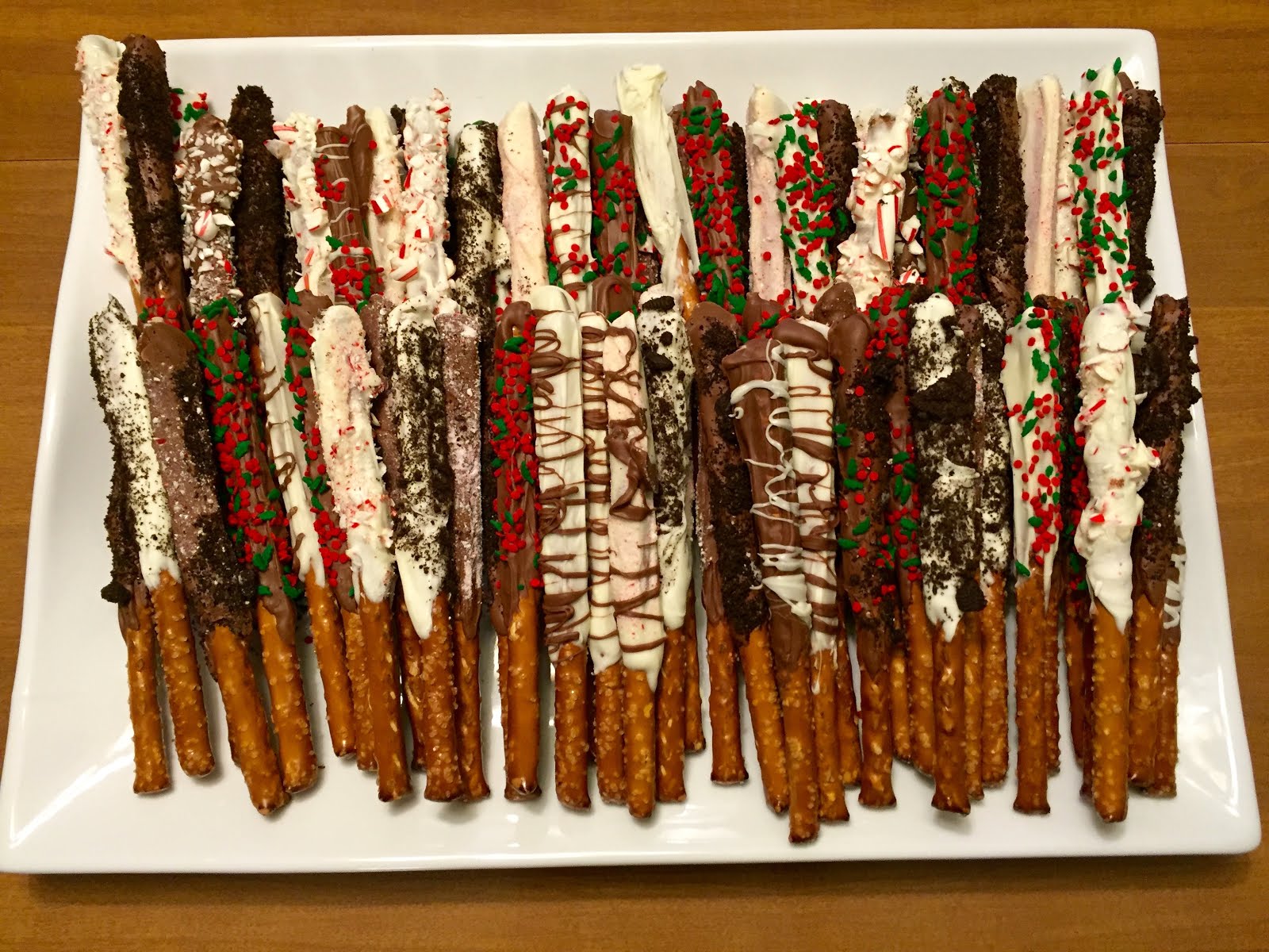 the cat and the cactus Chocolate Covered Pretzel Rods