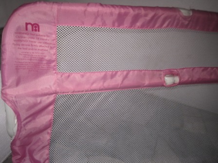 mothercare pink bed guard