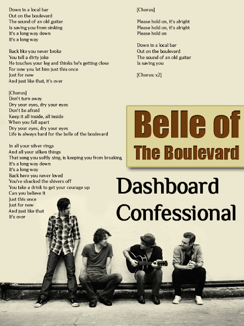 Quot Belle Of The Boulevard Quot By Dashboard Confessional