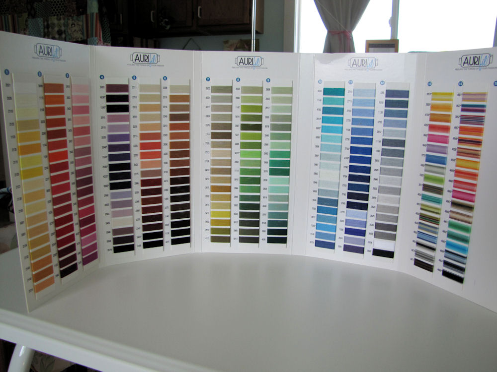 after seeing the post about aurifil thread by katy i knew i had to try it i ordered a few spools to start plus this amazing color chart with real threads - Aurifil Thread Color Chart after seeing the post about aurifil thread by katy i knew i had to try it i ordered a few spools to start plus this amazing color chart with real threads - Aurifil Thread Color Chart