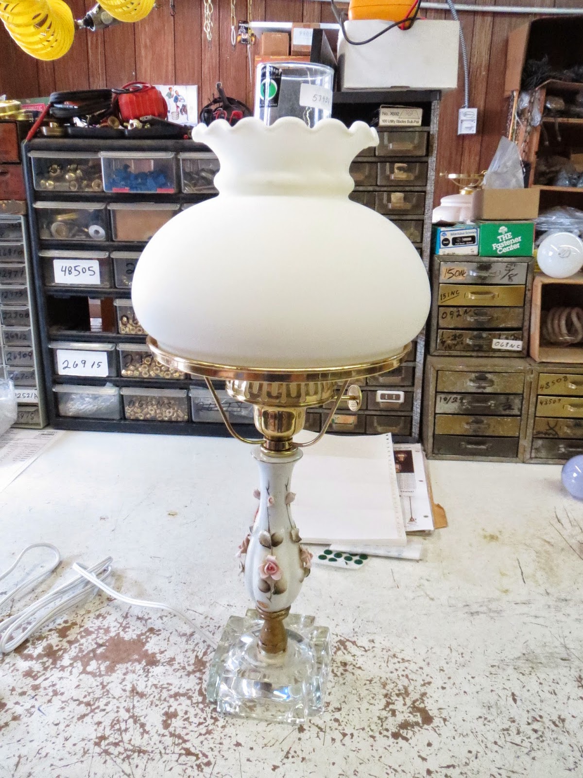 Lamp Parts and Repair Lamp Doctor Small Ceramic Lamp with Added