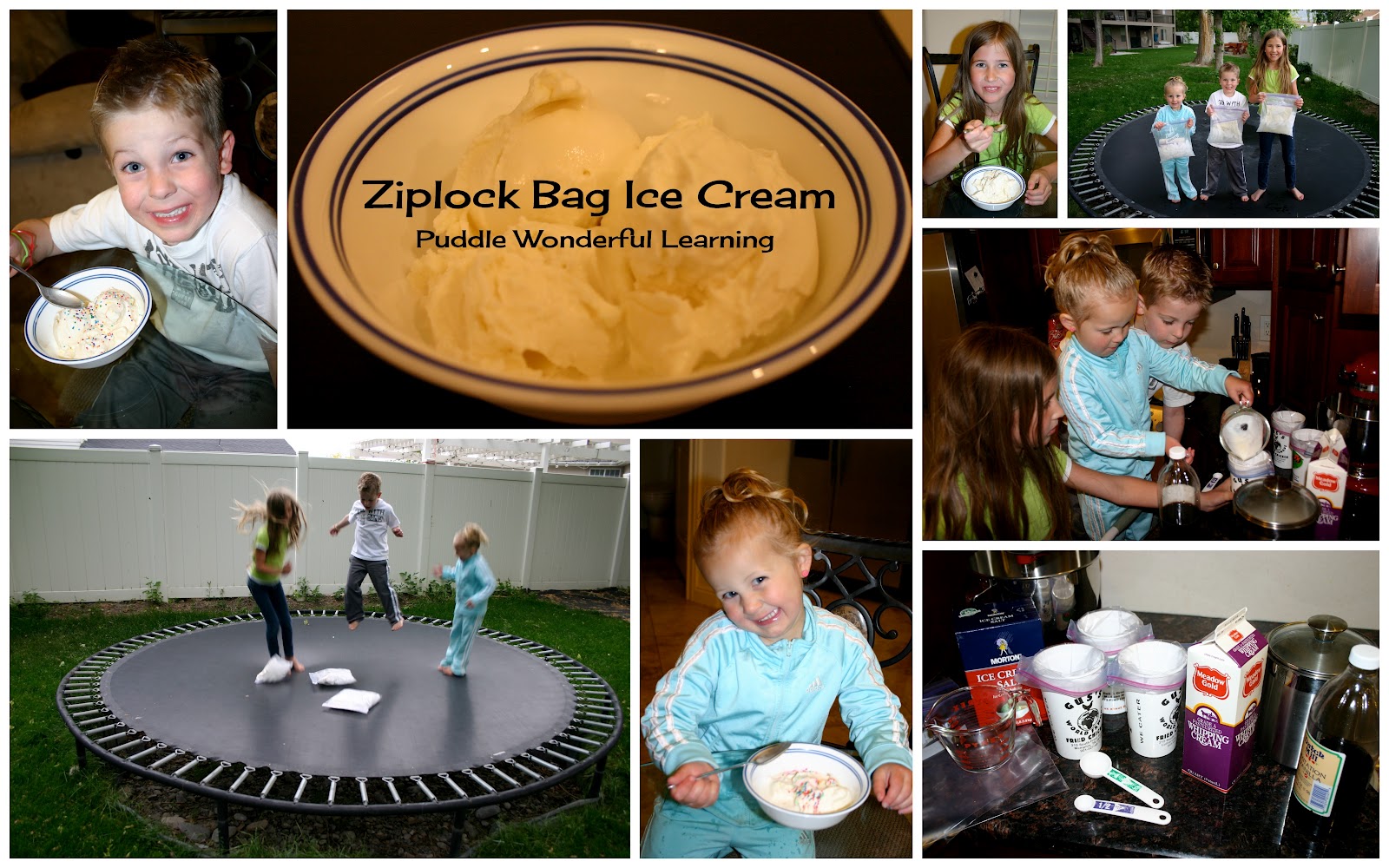 Puddle Wonderful Learning MealTime Activities Ziplock Bag Ice Cream {Summer KickOff}