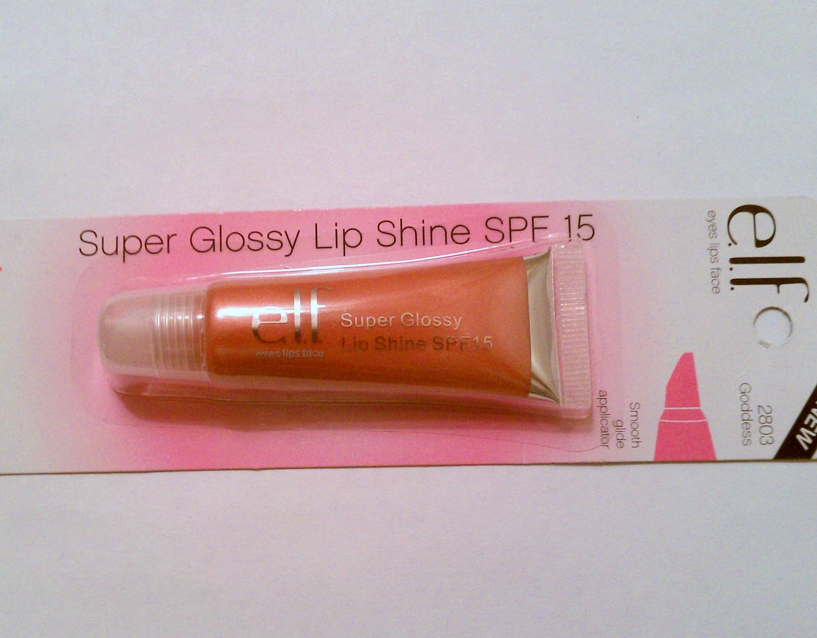 ELF Super Glossy Lip Shine in 'Goddess' Swatch, Review, Photos Peachesandblush