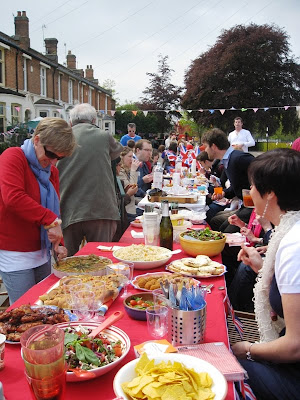 The Street Party in full swing