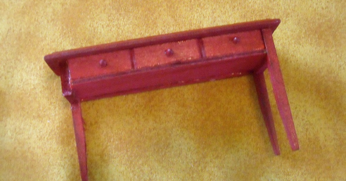 Old Days Old Ways Dollar Store Dollhouse Furniture 2Narrow Table