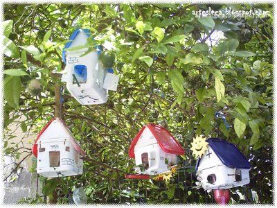 Educacao Ambiental Casinha De Passarinho Com Potes De Sorvete .ver e fazer, verefazer, site de ideias criativas para baixar o projeto imprimir para fazer em casa, baixar o. educacao ambiental blogger
