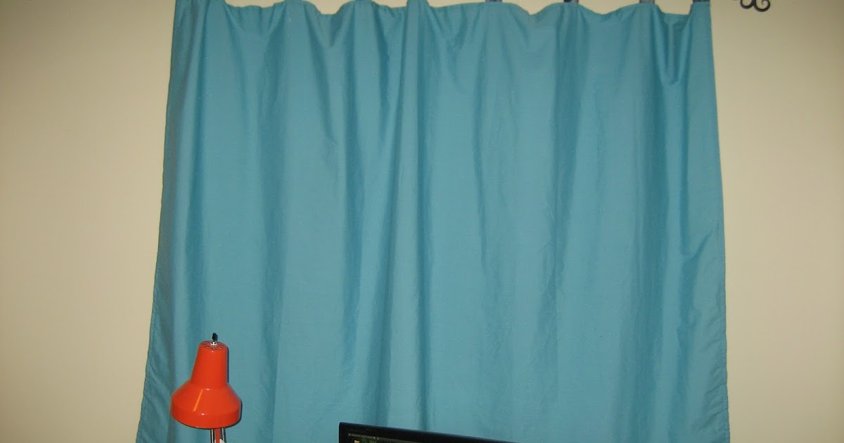 Carolyn Keene Simple curtains from twin flat bed sheet