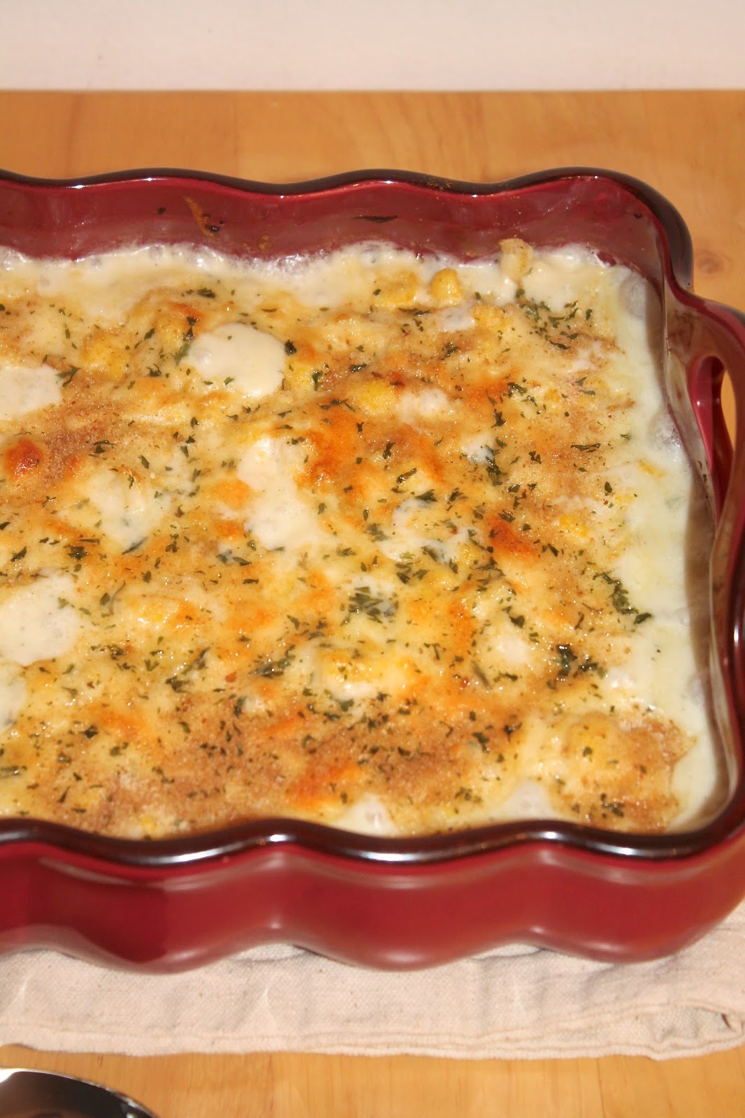 Savory Moments White cheddar cauliflower gratin