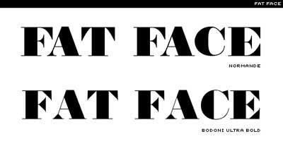 Normande and Bodoni Ultra Bold