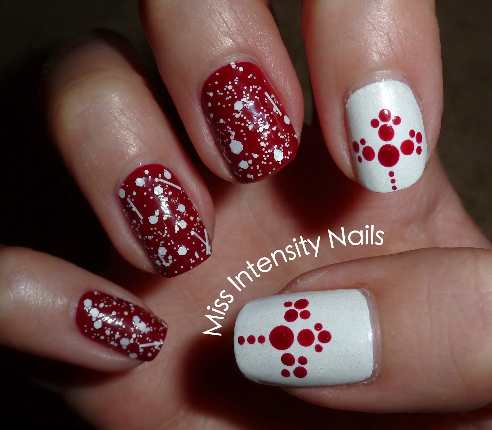 Miss Intensity Nails Nail Art *Canada Day*