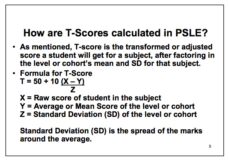 PetuniaLee™ PSLE TScore The Role of the Mean