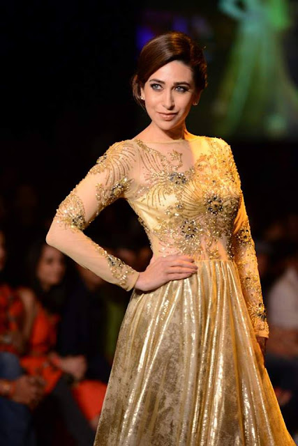 Karisma Kapoor walks for Vikram Phadnis at Lakme Fashion Week 2013