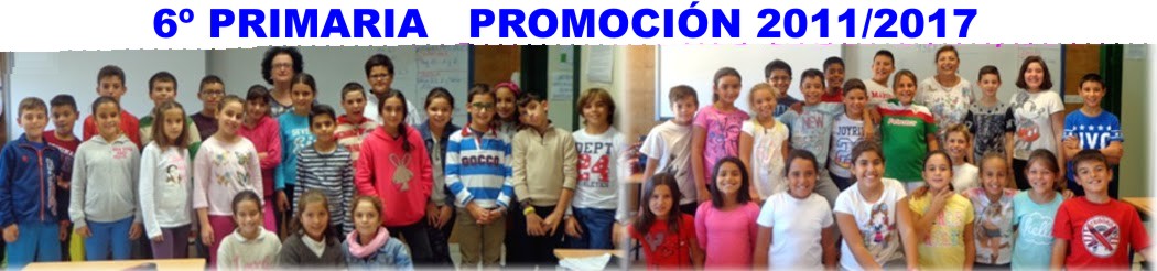 SEXTO DE PRIMARIA. PROMOCIÓN 2010/ 2016