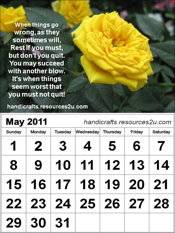 may 2011 calendar images. See other May 2011 Calendars :