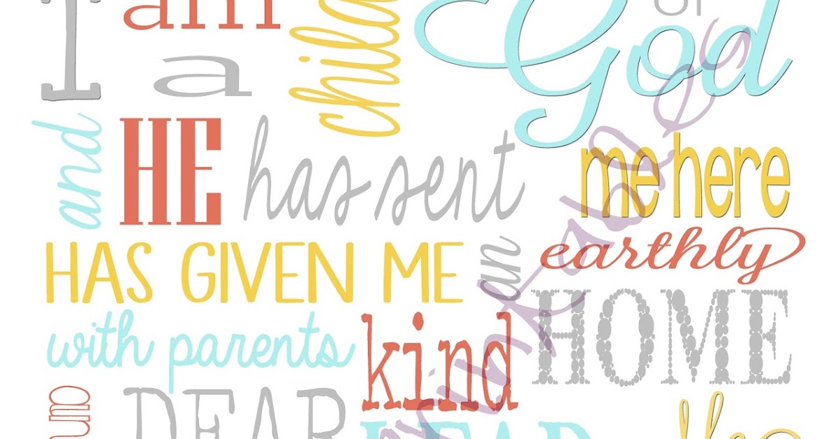 Sublime Printables: Child of God Lyrics