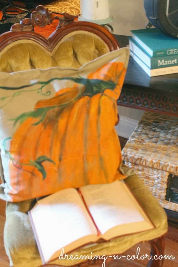dreamingincolor Pottery Barn Inspired Pumpkin Pillow