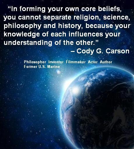 Cody G. Carson: Cody G. Carson’s “you cannot separate religion, science