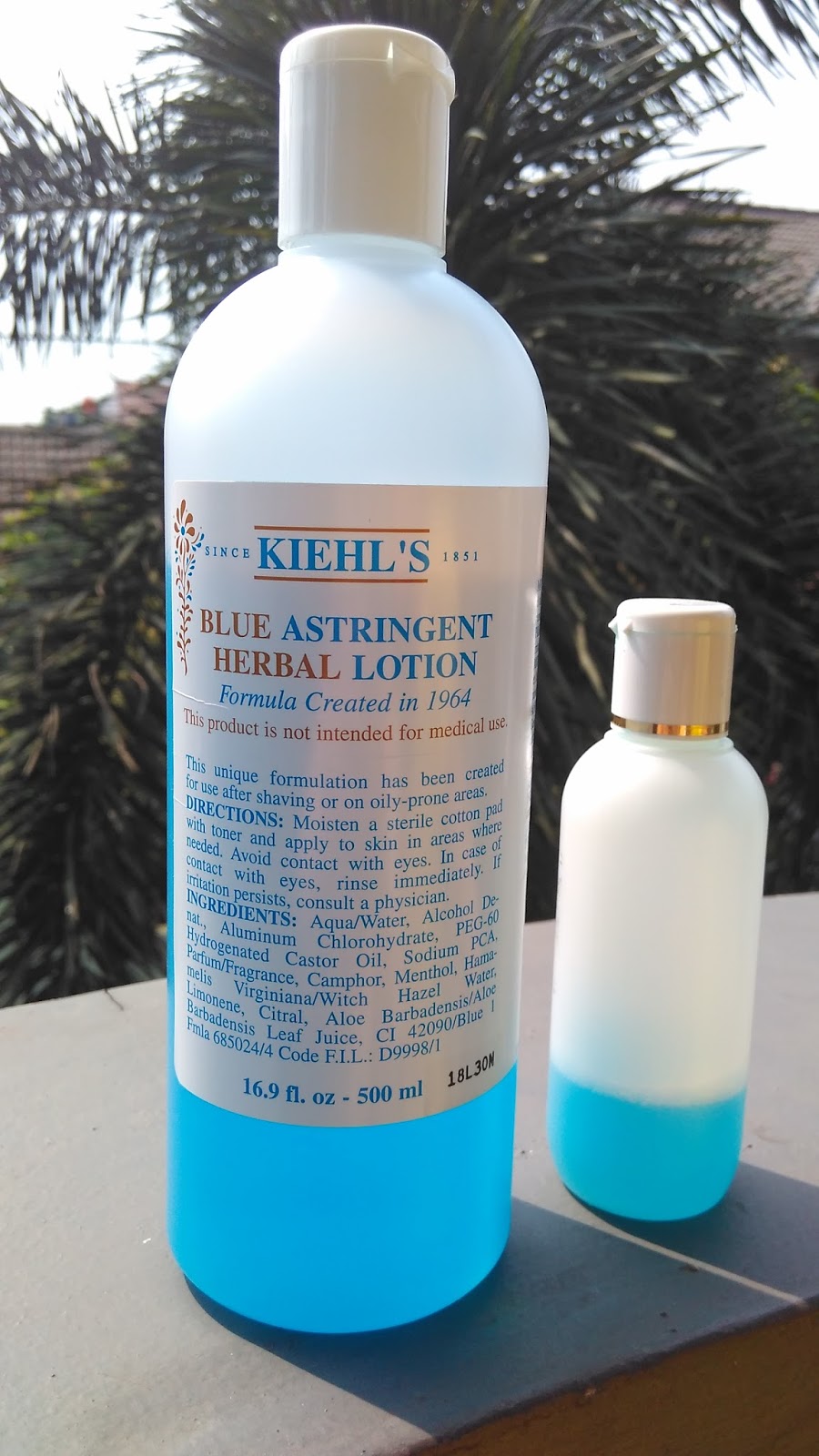 By Irene &Joanna Kiehls Blue Astringent Herbal Lotion