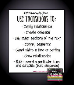 Use Transitions Anchor Chart www.traceeorman.com