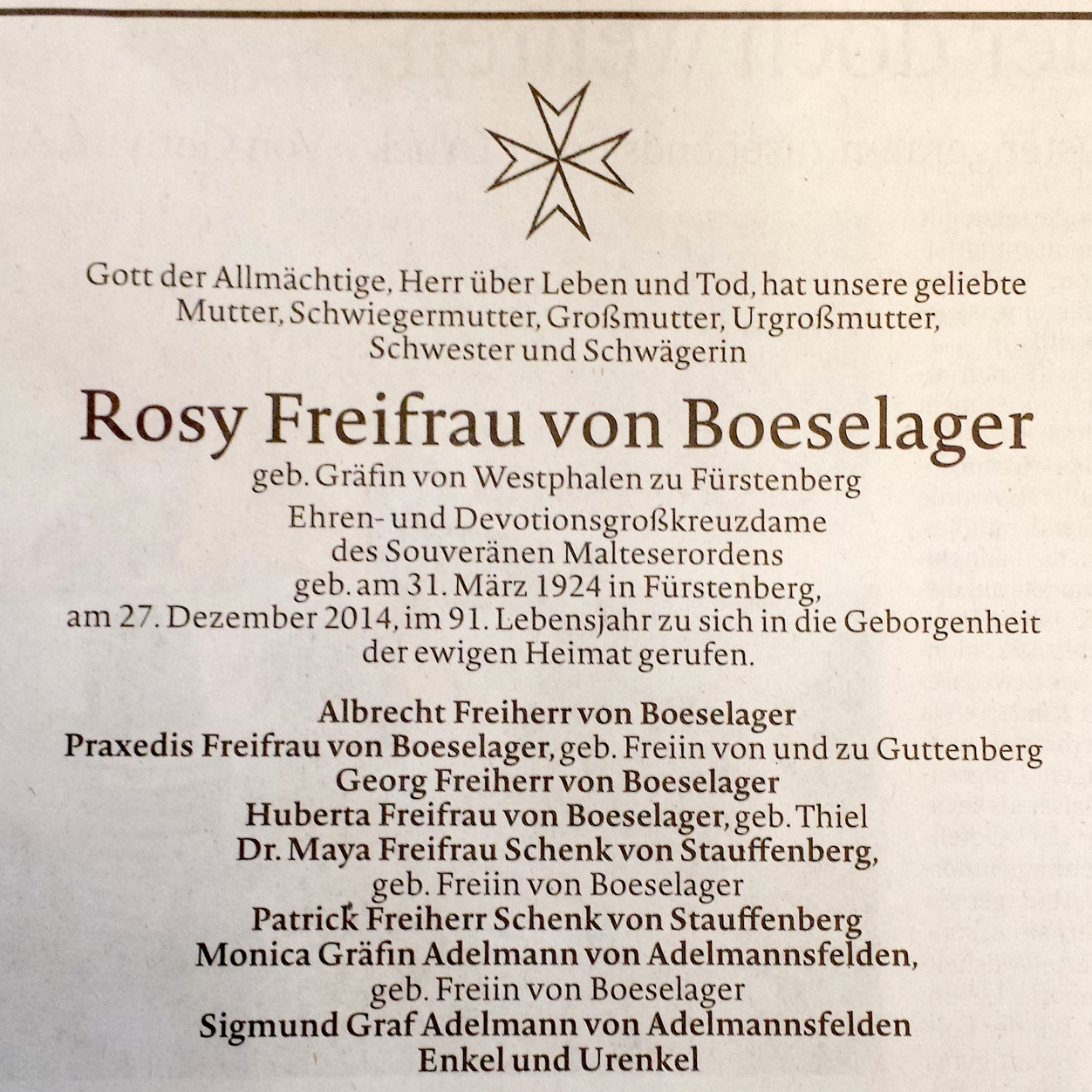 Kybersetzung Ein Blog Namen Die Man Nur In Den Todesanzeigen