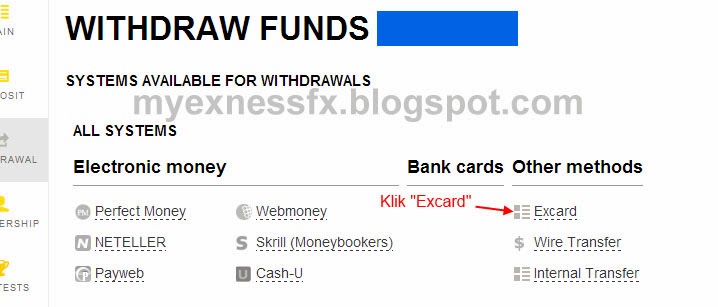 Cara withdraw dari forex