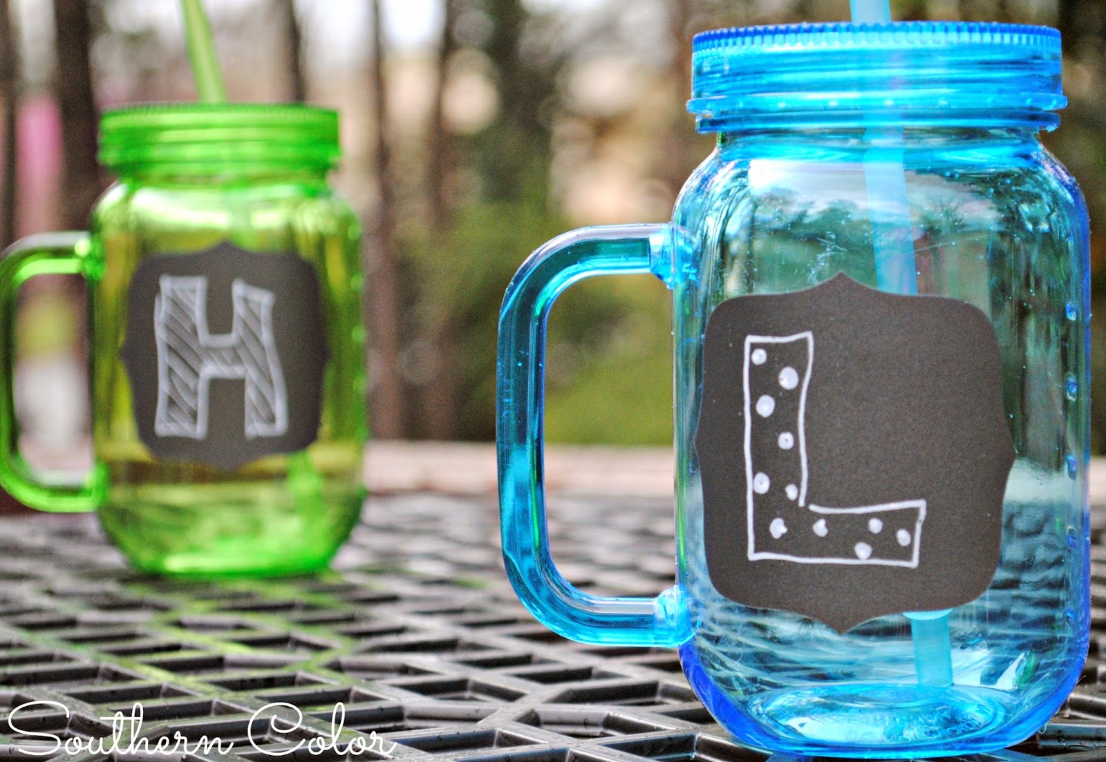 Southern Color Chalkboard Vinyl Mason Jars