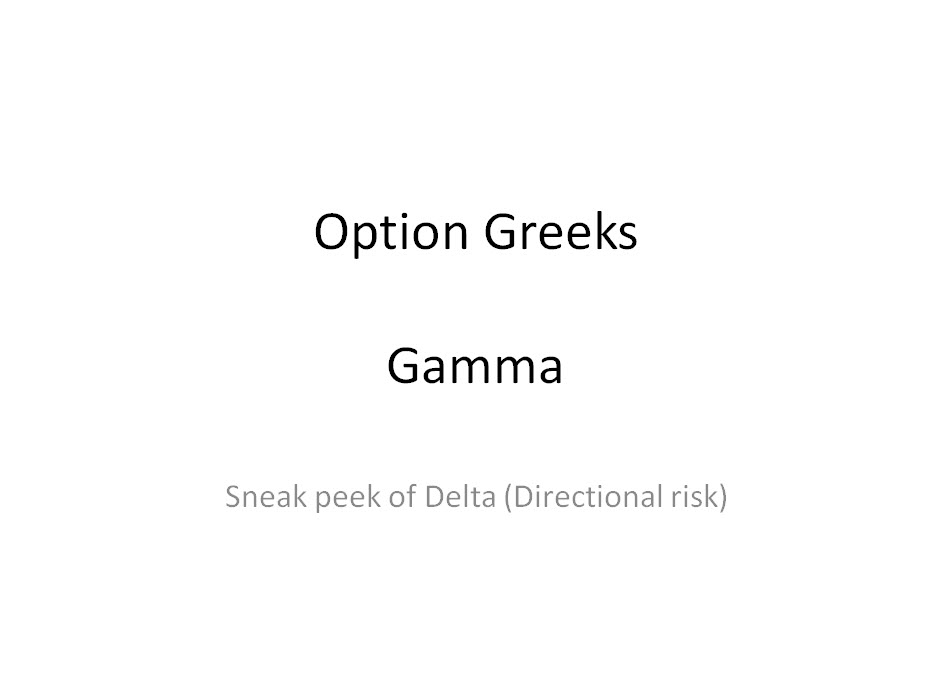 what does gamma mean in options trading