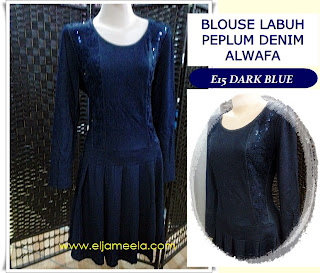 BLOUSE LABUH PEPLUM DENIM ALWAFA
