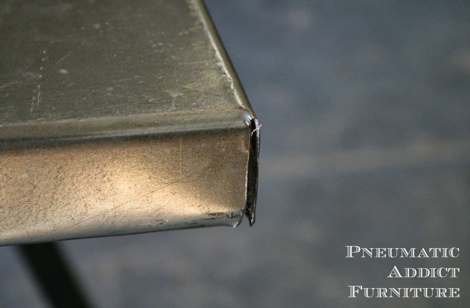 Zinc Top Coffee Table Tutorial Pottery Barn KnockOff Pneumatic Addict