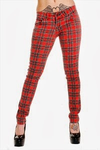 tartan jeans ladies