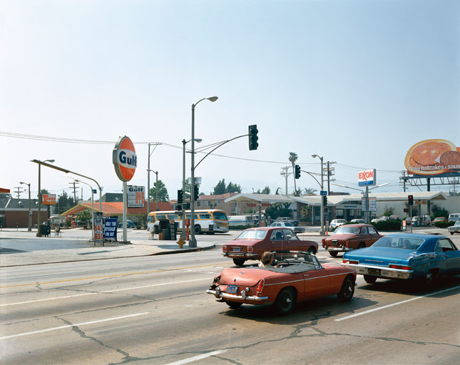 Stephen Shore. Beverly Boulevard and La Brea Avenue, Los Angeles,  California, June 21, 1975. 1975
