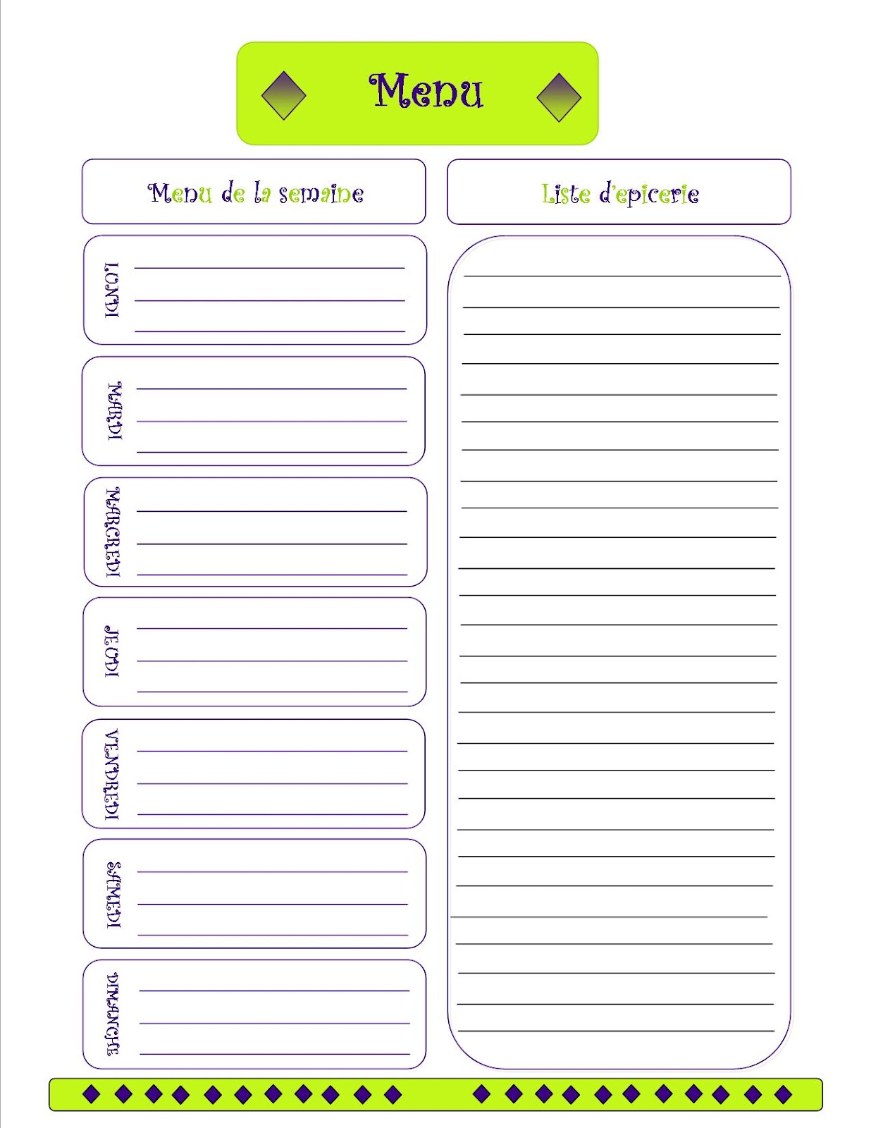 menu planning template my krazy family binder menu planning template my krazy family binder