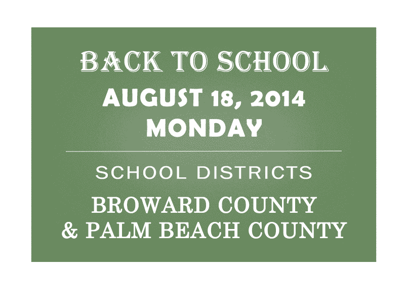 First Day of School for Broward and Palm Beach Students: School Year ... First Day of School for Broward and Palm Beach Students: School Year ...