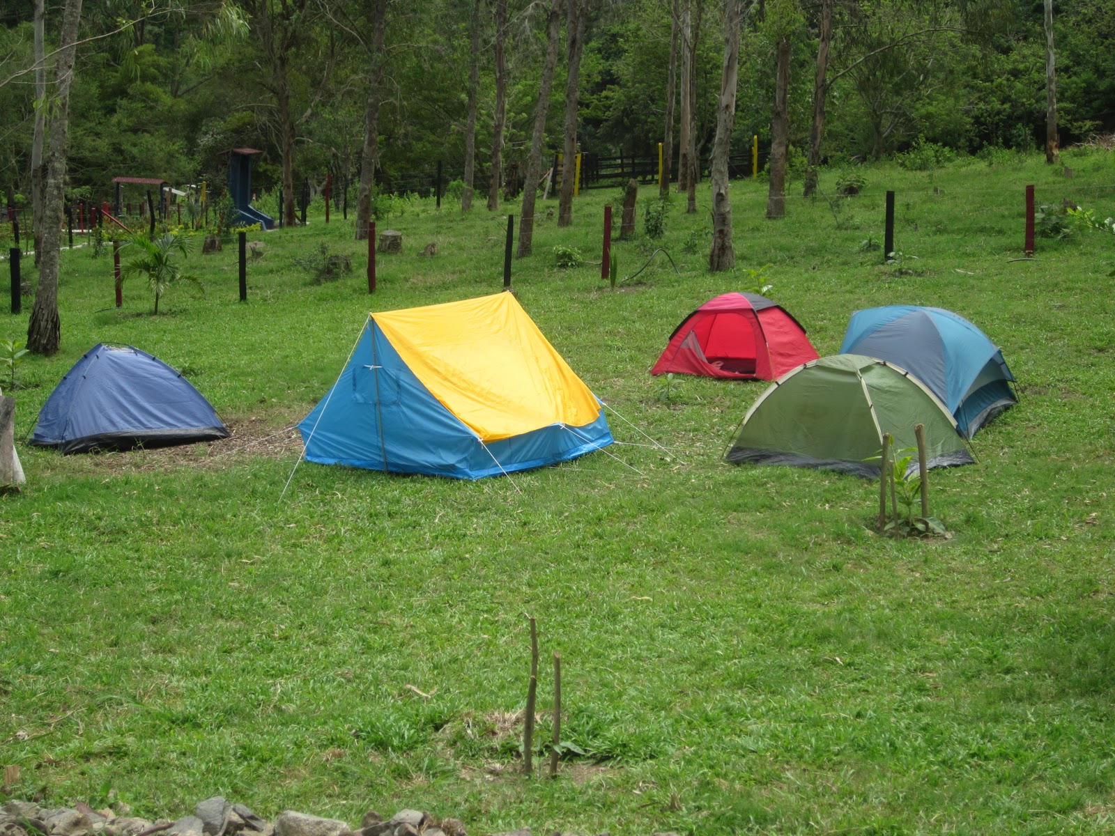 Con gran espacio para sus fogatas y campamentos