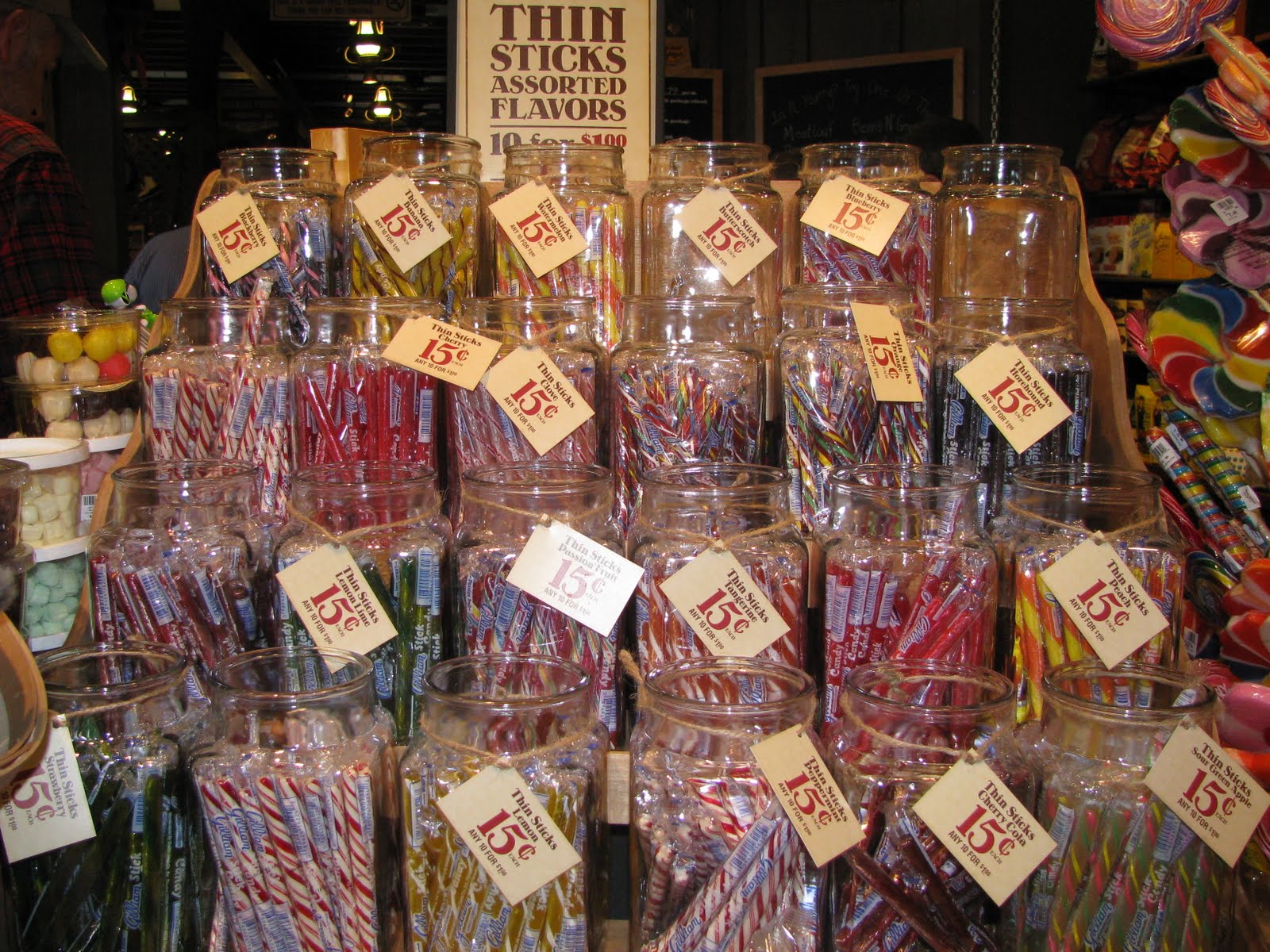 A Thousand Words: Stick candy at the Cracker Barrel.