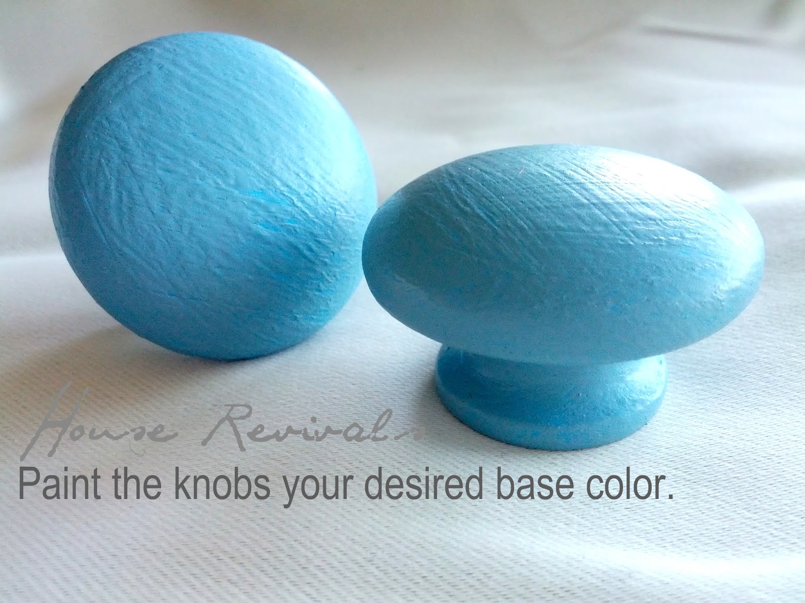 Clean, lightly sand, prime and paint your knobs.