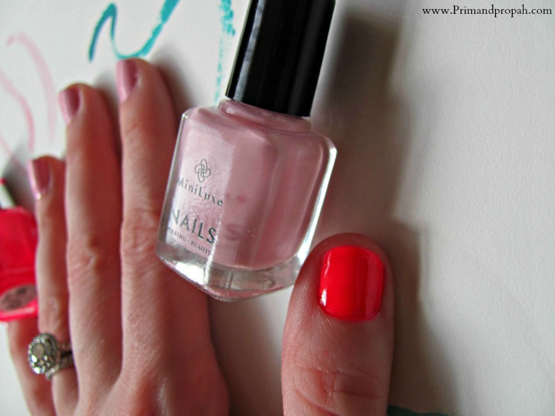 1. Miniluxe Nail Polish in "Coral Crush" - wide 3