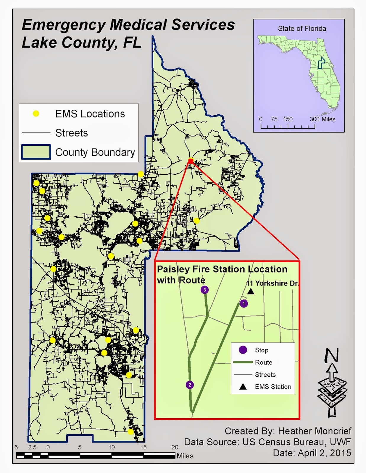 map of the emergency medical services ems for lake county fl has additional inset of paisley fire station with optimal route for 3 emergency locations map of the emergency medical services ems for lake county fl has additional inset of paisley fire station with optimal route for 3 emergency locations
