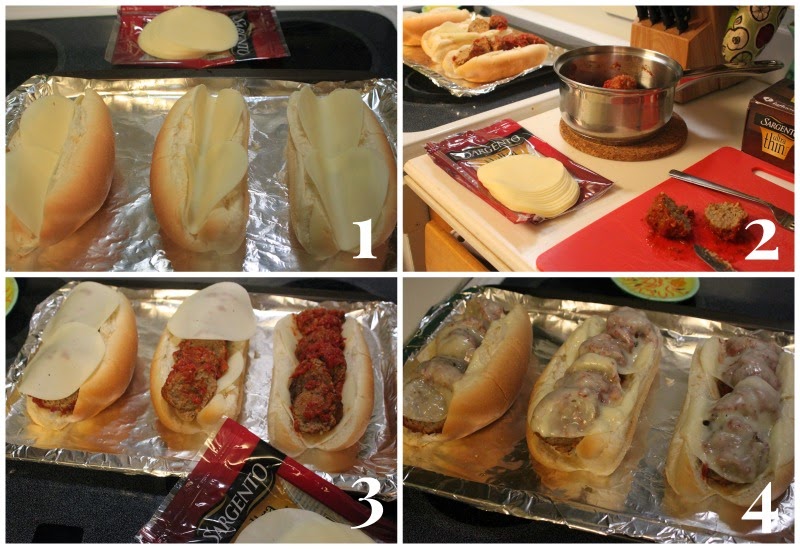 borrowed heaven Meatball Grinders with Sargento Ultra Thin Slices