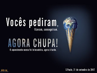 aquecimento global: a culpa é nossa
