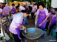 MERCADO FLOTANTE TALING CHAN, BANGKOK. TAILANDIA