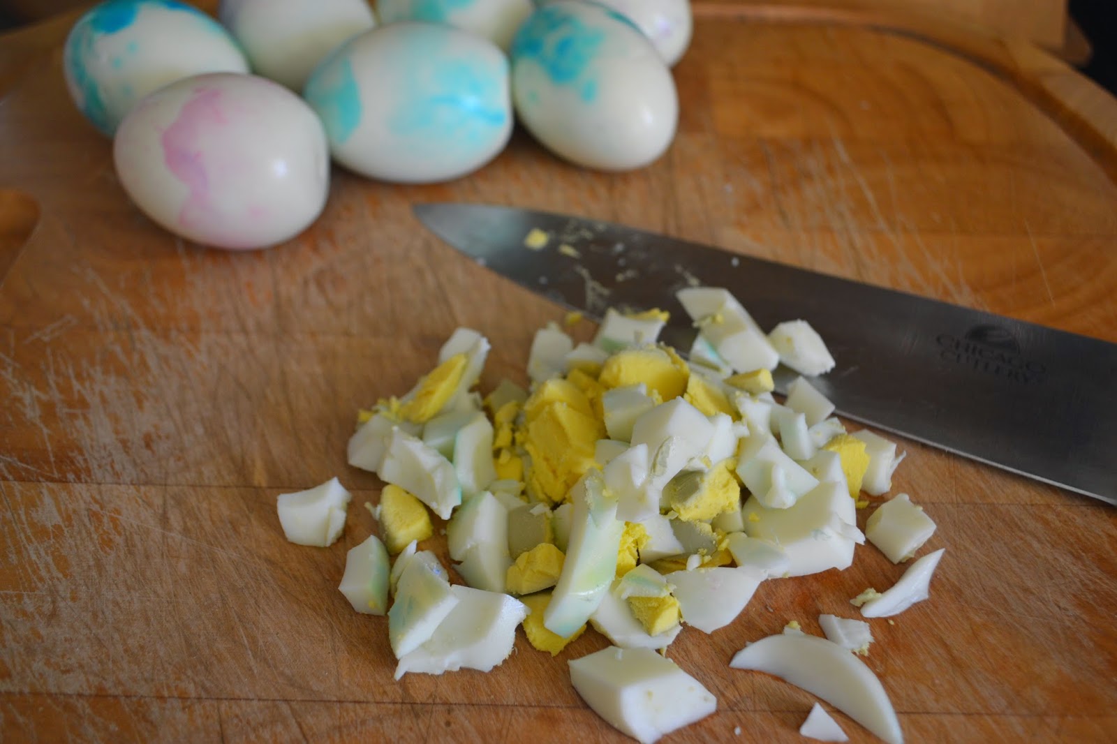 Thrifty Artsy Girl Egg Salad with Bacon and Horseradish