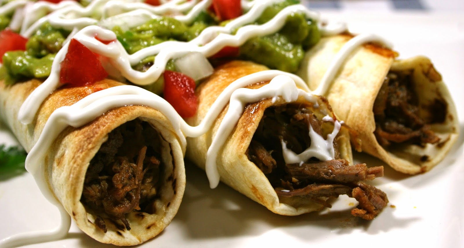 Just A Darling Life Crockpot Shredded Beef BAKED Flautas