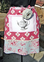 shabby tea half apron